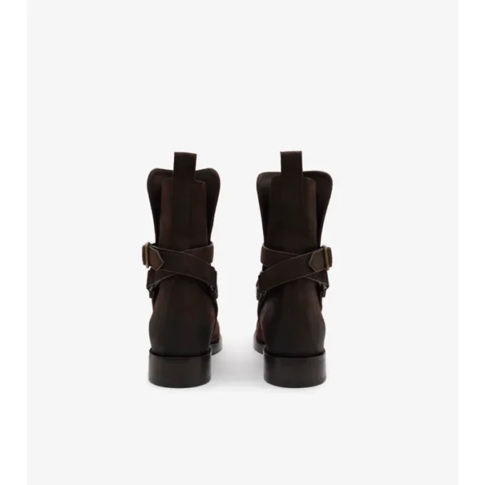 Waxed Suede Ledger Boots 