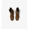 Waxed Suede Ledger Boots 
