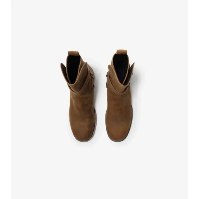 Waxed Suede Ledger Boots 