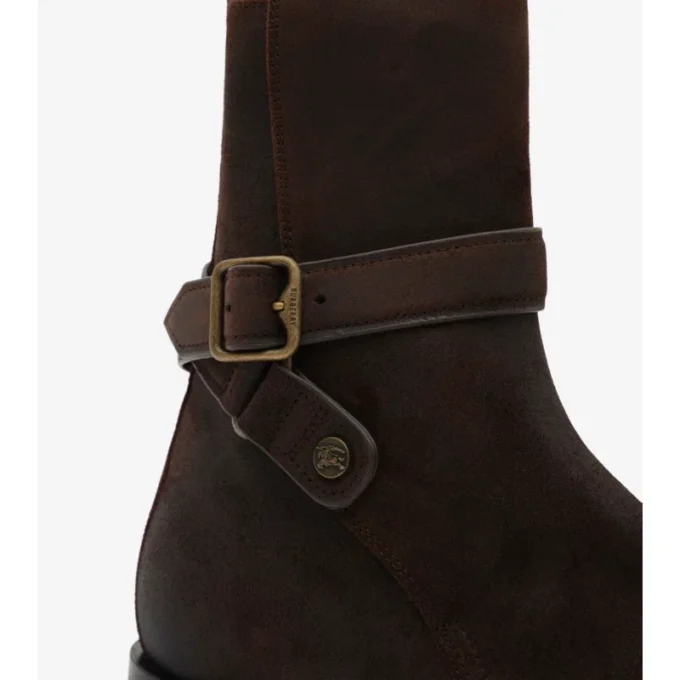 Waxed Suede Ledger Boots 
