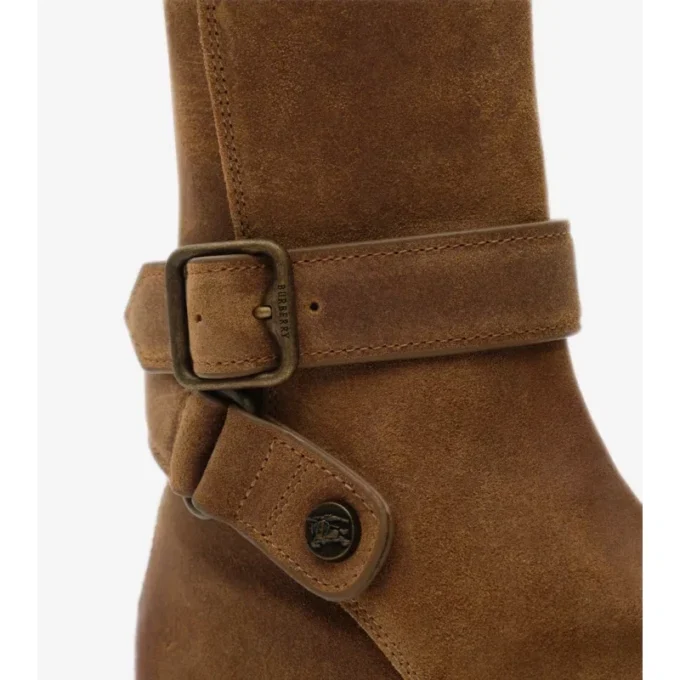 Waxed Suede Ledger Boots 