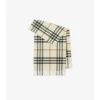 Wide Check Cashmere Scarf