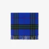 Wide Check Cashmere Scarf