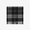 Wide Check Cashmere Scarf