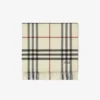Wide Check Cashmere Scarf