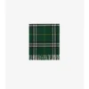 Wide Check Cashmere Scarf