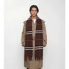 Wide Check Cashmere Scarf