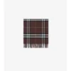 Wide Check Cashmere Scarf