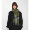 Wide Check Cashmere Scarf