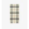 Wide Check Cashmere Scarf