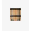Wide Check Cashmere Scarf