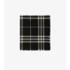 Wide Check Wool Scarf