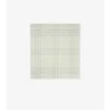 Wide Check Wool Scarf