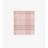 Wide Check Wool Scarf