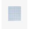 Wide Check Wool Scarf