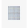 Wide Check Wool Scarf