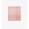Wide Check Wool Scarf