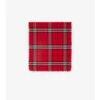 Wide Check Wool Scarf