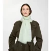Wide Check Wool Scarf