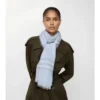Wide Check Wool Scarf
