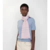 Wide Check Wool Scarf
