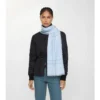 Wide Check Wool Scarf