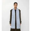 Wide Check Wool Scarf