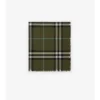 Wide Check Wool Scarf