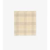 Wide Check Wool Scarf