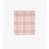 Wide Check Wool Scarf