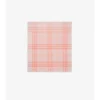 Wide Check Wool Scarf