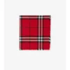 Wide Check Wool Scarf