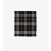 Wide Check Wool Scarf