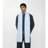 Wide Check Wool Scarf