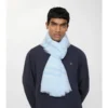 Wide Check Wool Scarf