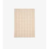 Wide Check Wool Silk Blend Scarf