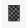 Wide Check Wool Silk Scarf