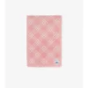 Wide Check Wool Silk Scarf
