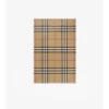 Wide Check Wool Silk Scarf