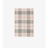 Wide Check Wool Silk Scarf