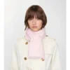 Wide Check Wool Silk Scarf