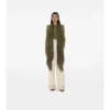 Wide Check Wool Silk Scarf
