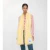 Wide Check Wool Silk Scarf
