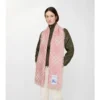 Wide Check Wool Silk Scarf