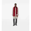 Wide Check Wool Silk Scarf