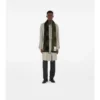 Wide Check Wool Silk Scarf
