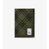 Wide Check Wool Silk Scarf