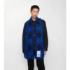 Wide Check Wool Silk Scarf