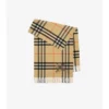 Wide Cross Stitch Ekd Check Cashmere Scarf