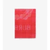 Wide Ekd Check Wool Silk Scarf